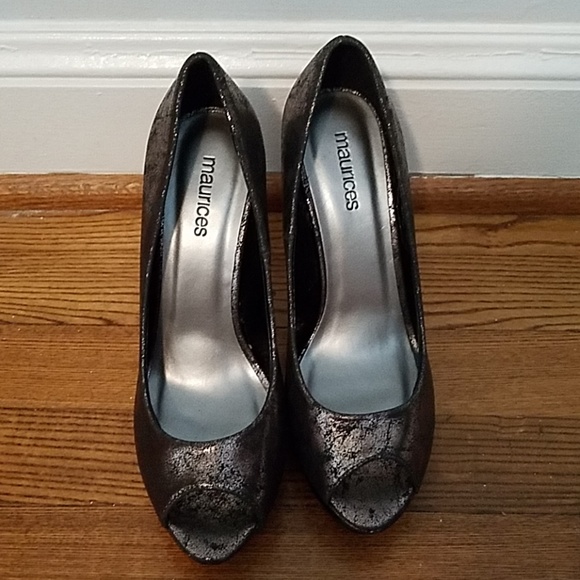 pewter platform shoes